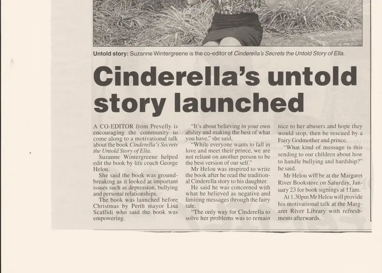 AMR Mail, 20 January 2016 — Cinderella's Secrets launched