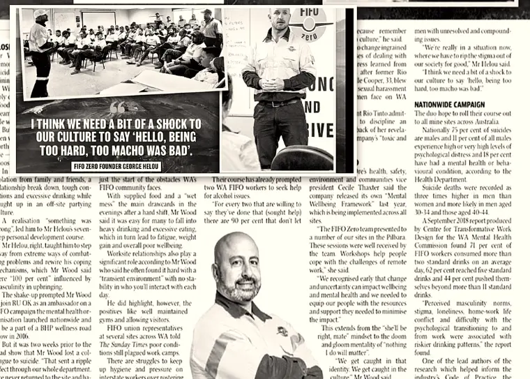 The Sunday Times coverage of the FIFO Zero course